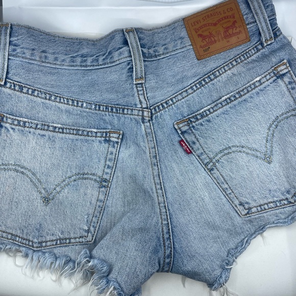 Levi’s size 25 upcycled denim shorts - Picture 5 of 11